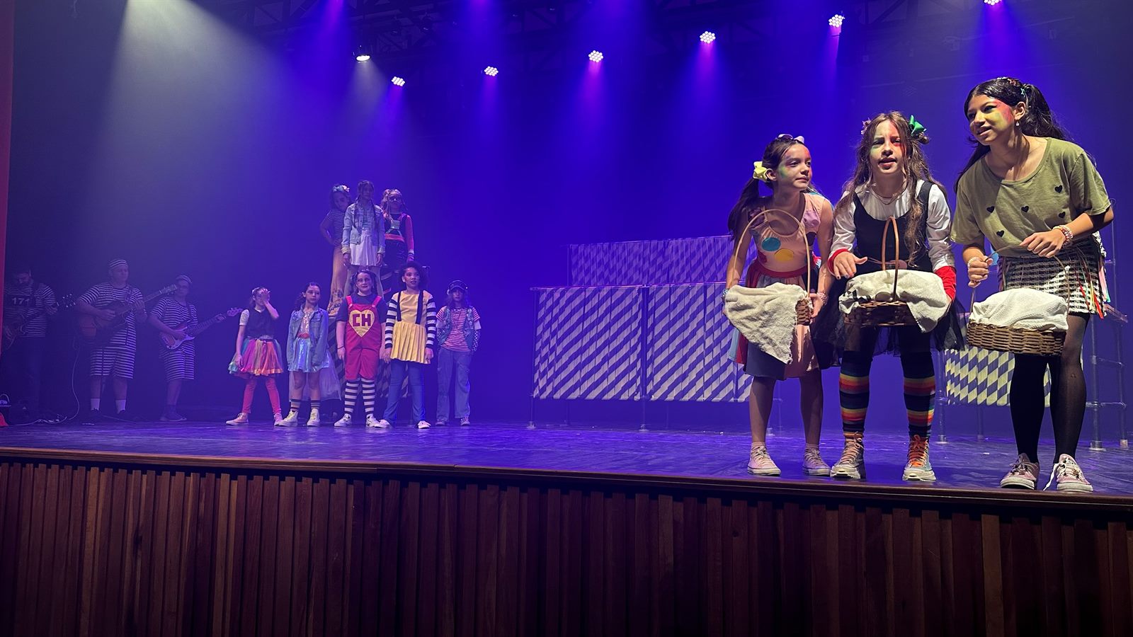 Apresentação no palco